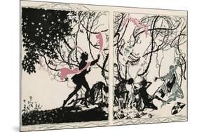 Sleeping Beauty-Arthur Rackham-Mounted Art Print