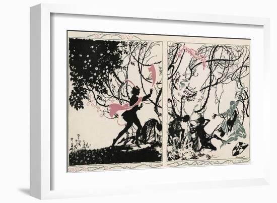 Sleeping Beauty-Arthur Rackham-Framed Art Print