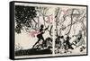 Sleeping Beauty-Arthur Rackham-Framed Stretched Canvas