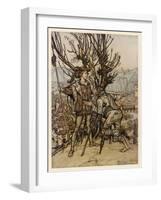 Sleeping Beauty-Arthur Rackham-Framed Art Print