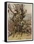 Sleeping Beauty-Arthur Rackham-Framed Stretched Canvas