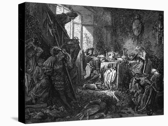 Sleeping Beauty-Gustave Doré-Stretched Canvas