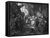 Sleeping Beauty-Gustave Doré-Framed Stretched Canvas