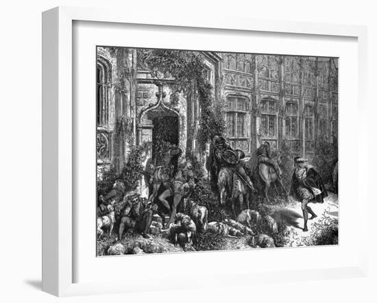 Sleeping Beauty-Gustave Doré-Framed Art Print