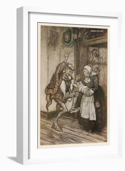 Sleeping Beauty-Arthur Rackham-Framed Art Print