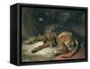 Sleeping Bloodhound-Edwin Henry Landseer-Framed Stretched Canvas