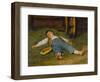 Sleeping Boy in the Hay, 1891-97-Albert Anker-Framed Giclee Print