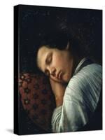 Sleeping Boy (Portrait of Avtiranov)-Nikifor Stepanovich Krilov-Stretched Canvas