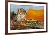 Sleeping Buddha, Wat Lokaya Sutha, Ayutthaya Historical Park, Ayutthaya, Thailand-null-Framed Photographic Print