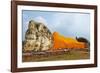Sleeping Buddha, Wat Lokaya Sutha, Ayutthaya Historical Park, Ayutthaya, Thailand-null-Framed Photographic Print