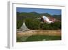 Sleeping Buddha, Win Sein Taw Ya, around Mawlamyine (Moulmein), Mon State, Myanmar (Burma), Asia-Tuul-Framed Photographic Print