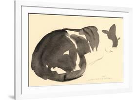 Sleeping cat, 1984-Claudia Hutchins-Puechavy-Framed Giclee Print