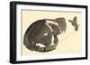 Sleeping cat, 1984-Claudia Hutchins-Puechavy-Framed Giclee Print