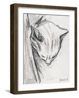 Sleeping Cat, 2015-Julie Held-Framed Giclee Print