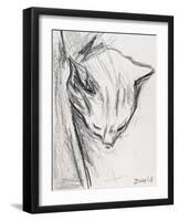 Sleeping Cat, 2015-Julie Held-Framed Giclee Print