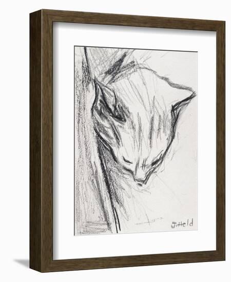 Sleeping Cat, 2015-Julie Held-Framed Giclee Print