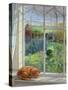 Sleeping Cat and Chinese Bridge-Timothy Easton-Stretched Canvas