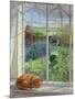 Sleeping Cat and Chinese Bridge-Timothy Easton-Mounted Giclee Print