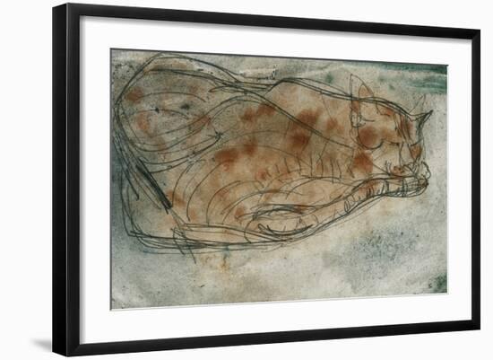 Sleeping Cat-Paul Klee-Framed Giclee Print