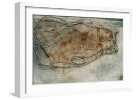 Sleeping Cat-Paul Klee-Framed Giclee Print