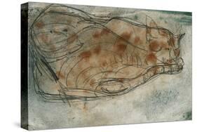 Sleeping Cat-Paul Klee-Stretched Canvas