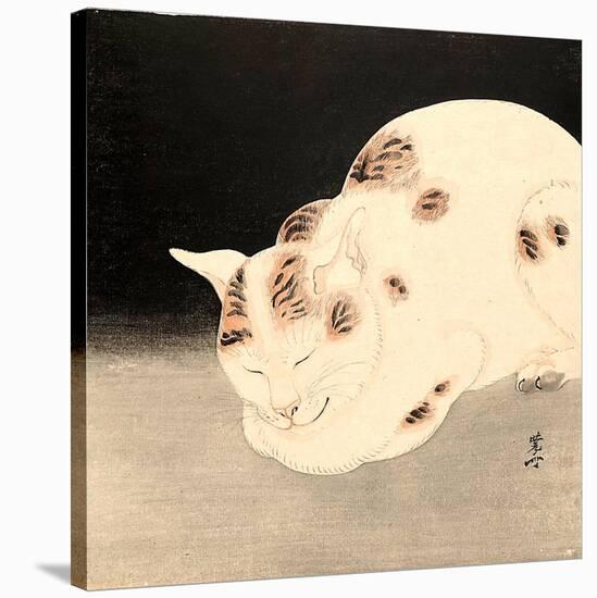 Sleeping Cat-Kyosai Kawanabe-Stretched Canvas