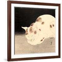 Sleeping Cat-Kyosai Kawanabe-Framed Giclee Print