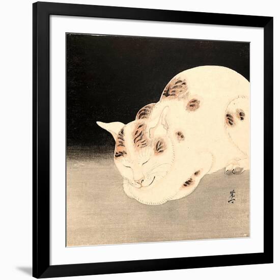 Sleeping Cat-Kyosai Kawanabe-Framed Giclee Print
