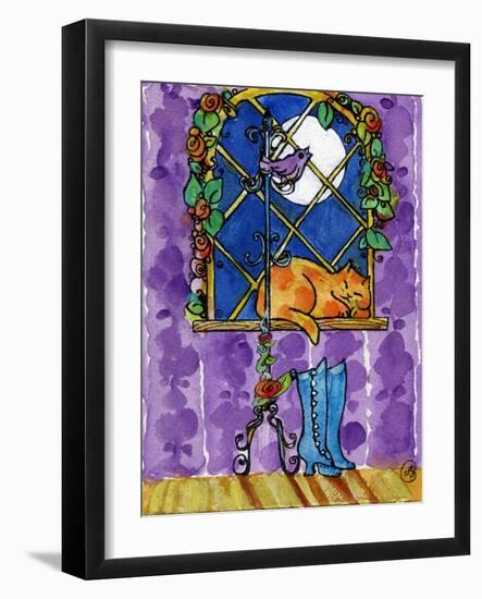 Sleeping Cat-sylvia pimental-Framed Art Print