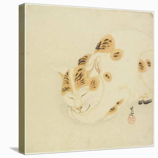 Sleeping Cat-Kawanabe Kyosai-Stretched Canvas