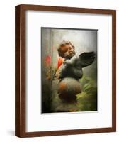 Sleeping Cherub, 2018-Helen White-Framed Giclee Print