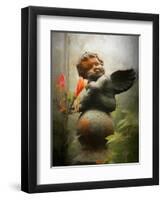 Sleeping Cherub, 2018-Helen White-Framed Giclee Print