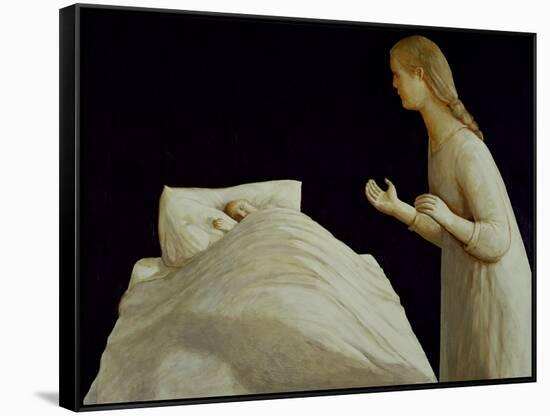 Sleeping Child, 1994-Evelyn Williams-Framed Stretched Canvas