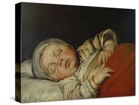 Sleeping Child-Bernardo Strozzi-Stretched Canvas