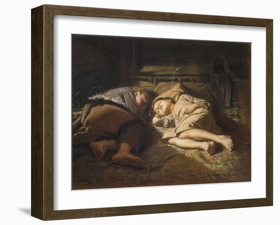 Sleeping Children, 1870-Viano-Framed Giclee Print