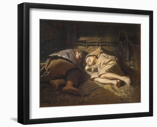 Sleeping Children, 1870-Viano-Framed Giclee Print