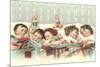 Sleeping Children with Dolls-null-Mounted Premium Giclee Print