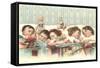 Sleeping Children with Dolls-null-Framed Stretched Canvas