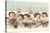 Sleeping Children with Dolls-null-Stretched Canvas