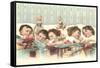 Sleeping Children with Dolls-null-Framed Stretched Canvas