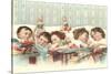 Sleeping Children with Dolls-null-Stretched Canvas