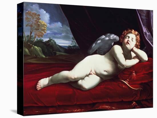 Sleeping Cupid-Guido Reni-Stretched Canvas