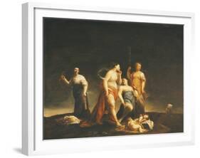 Sleeping Cupids, by Giuseppe Maria Crespi-null-Framed Giclee Print