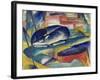 Sleeping Deer, 1912/13-Franz Marc-Framed Giclee Print