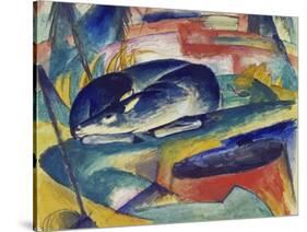 Sleeping Deer, 1912/13-Franz Marc-Stretched Canvas