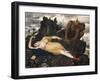 Sleeping Diana Watched by Two Fauns, 1877-Arnold Böcklin-Framed Giclee Print