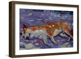 Sleeping Dog 2021 (oil)-Tilly Willis-Framed Giclee Print