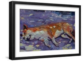 Sleeping Dog 2021 (oil)-Tilly Willis-Framed Giclee Print