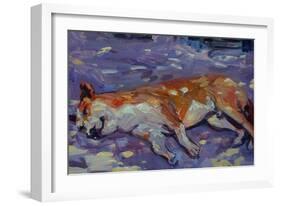 Sleeping Dog 2021 (oil)-Tilly Willis-Framed Giclee Print