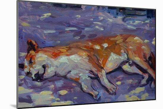 Sleeping Dog 2021 (oil)-Tilly Willis-Mounted Giclee Print